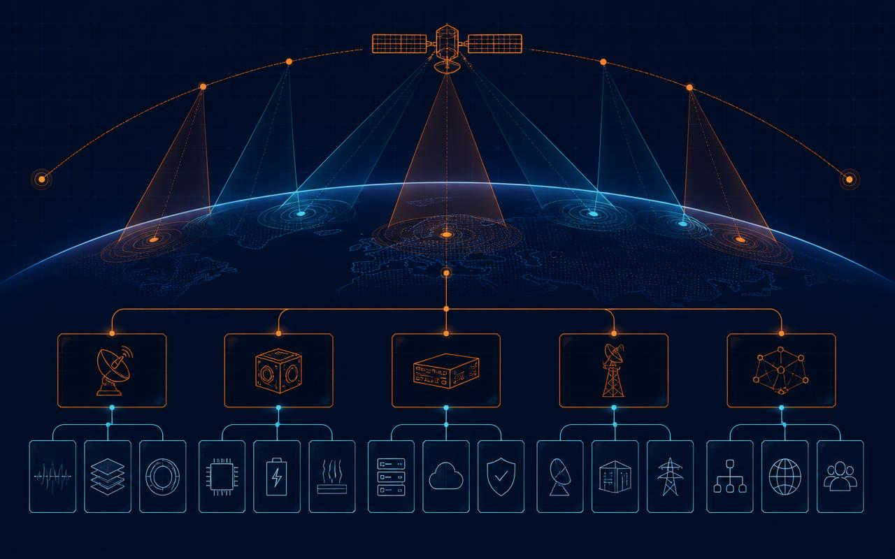 NTN IP Filing Technology Areas: 15 Domains for Building an NTN Patent Strategy — featured illustration